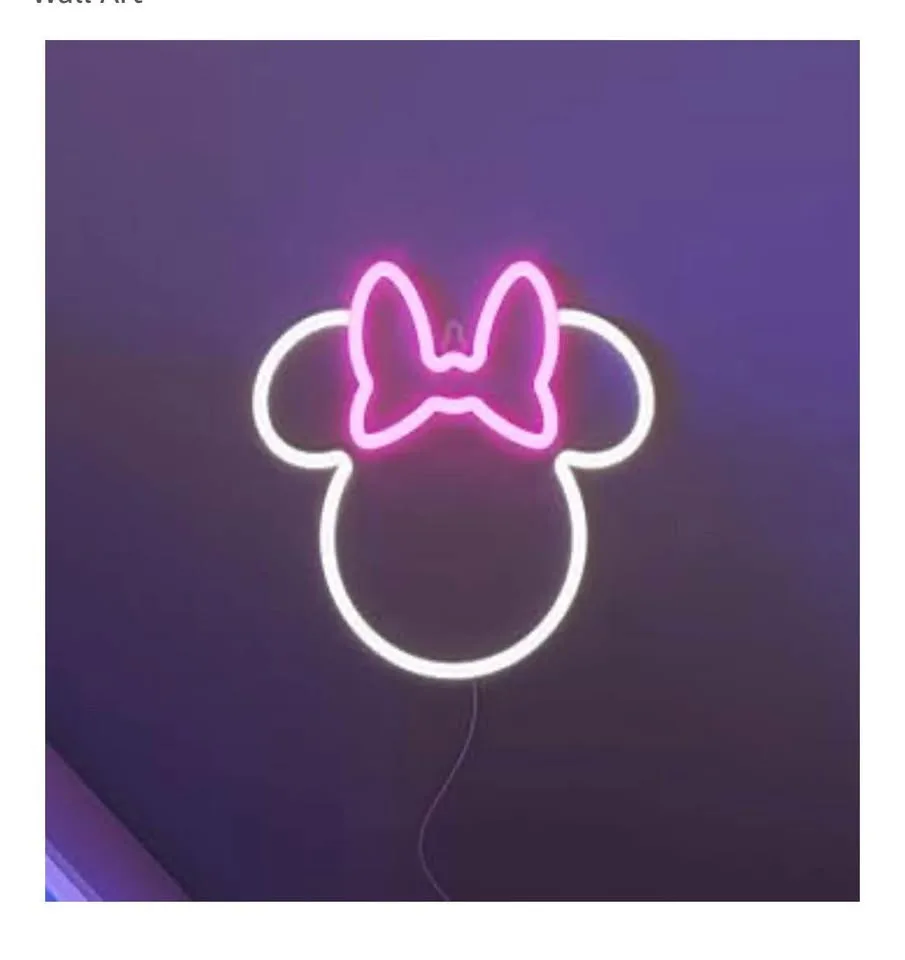 Yellowpop Neon Signs Wall Decor, Disney Minnie Mouse image indicator(4)