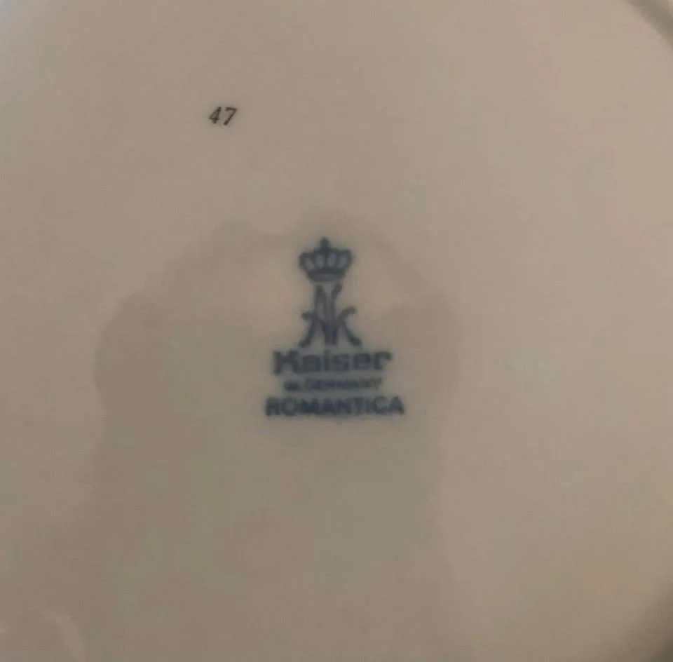 Vintage Plate Sets Kaiser Gold Trimmed & Numbered image indicator(3)