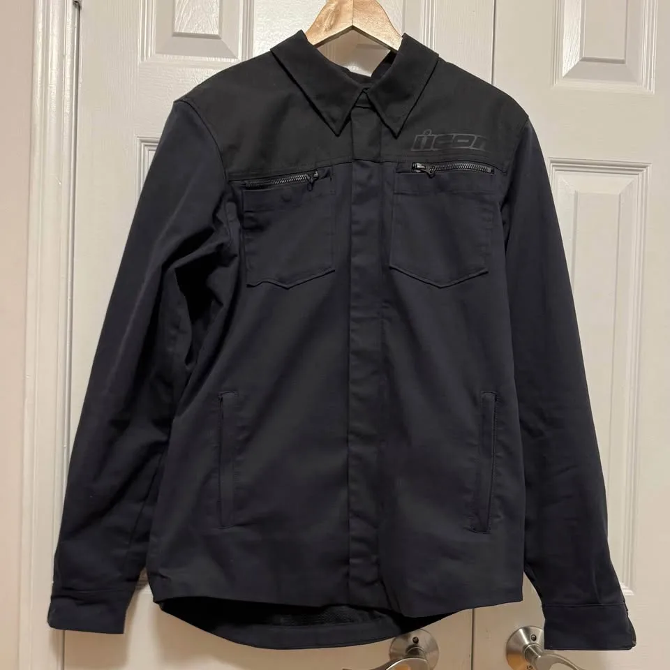 Icon Upstate CE Motorcycle Jacket (Men’s medium, black) image indicator(2)