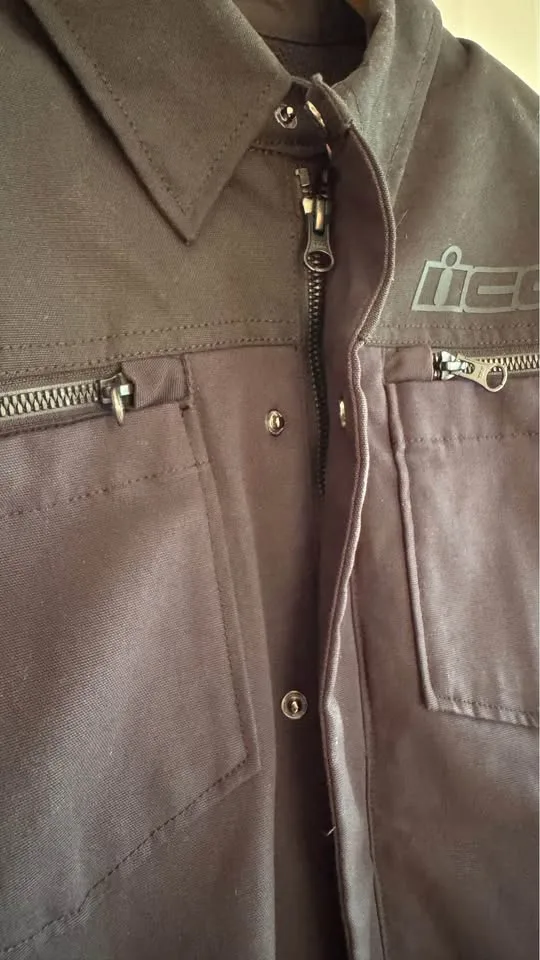 Icon Upstate CE Motorcycle Jacket (Men’s medium, black) image indicator(5)