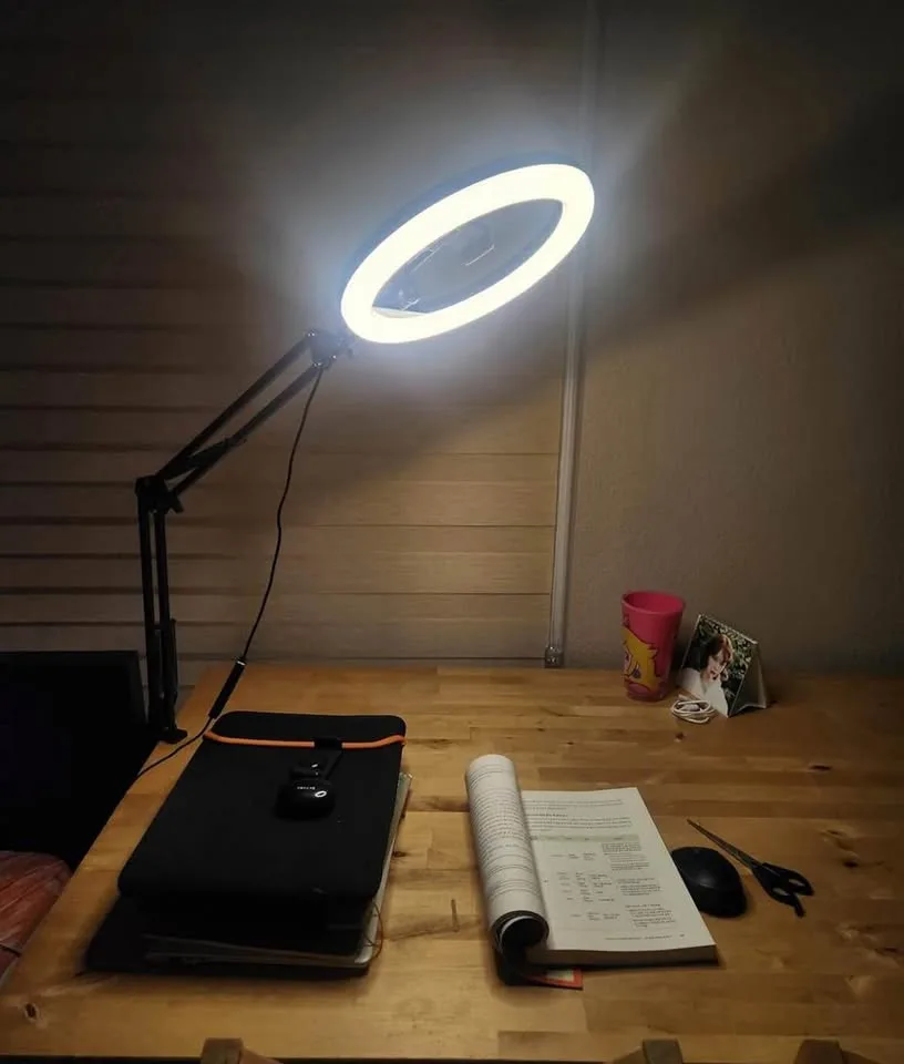 10" Ring Light Desktop Camera Phone Holder image indicator(2)