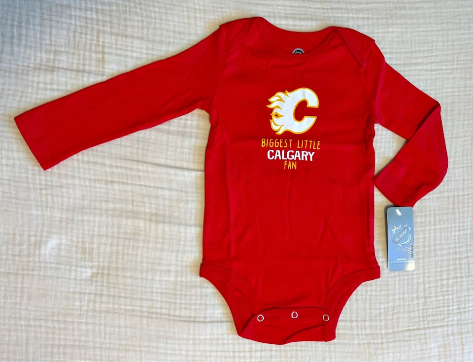 Calgary Flames Baby Onesie 24 Months *BNWT*