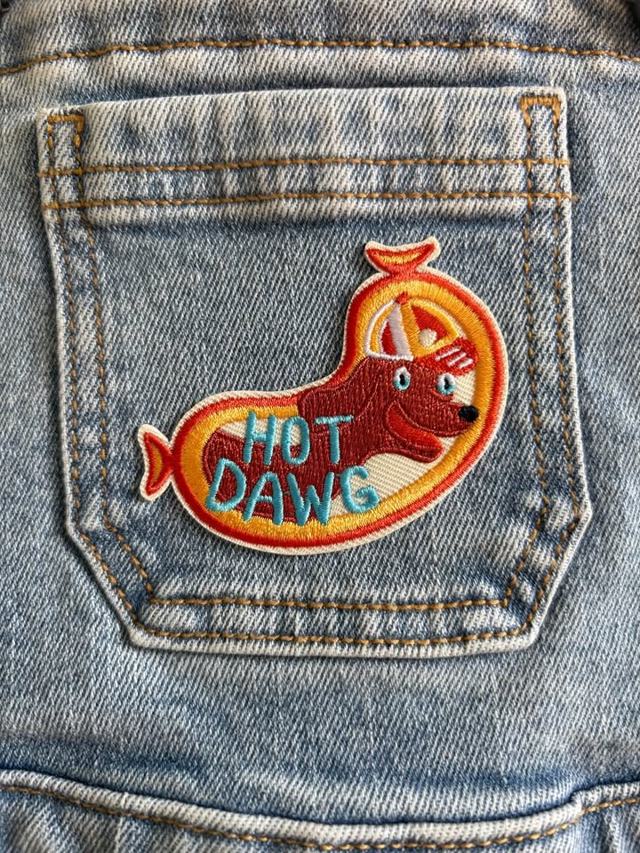 "Hot Dawg" Unisex 2T Denim Overalls *BNWT* - photo 4