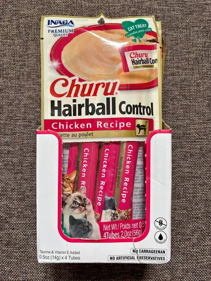 Churu Hairball Control Lickable Treats x23 thumbnail