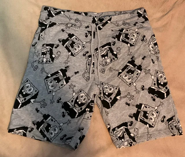 Pre-Owned SpongeBob Shorts Men’s Large All Over Print H&M thumbnail