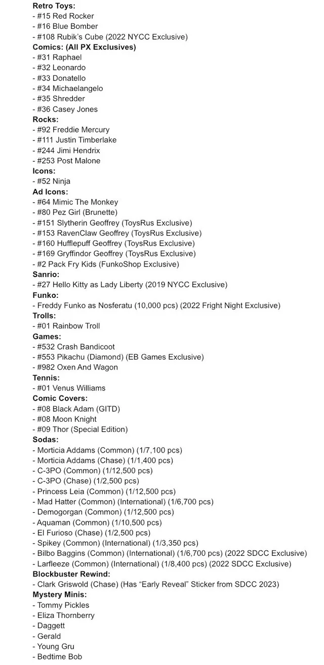 Various Funko Items for sale image indicator(2)