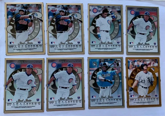 24 1996 Leaf Steel Baseball Trading Cards thumbnail