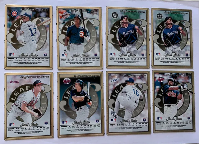 24 1996 Leaf Steel Baseball Trading Cards image indicator(3)