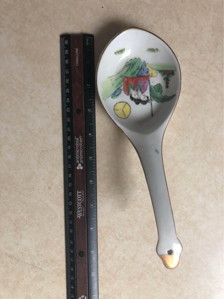 Antique Chinese big spoon - photo 2