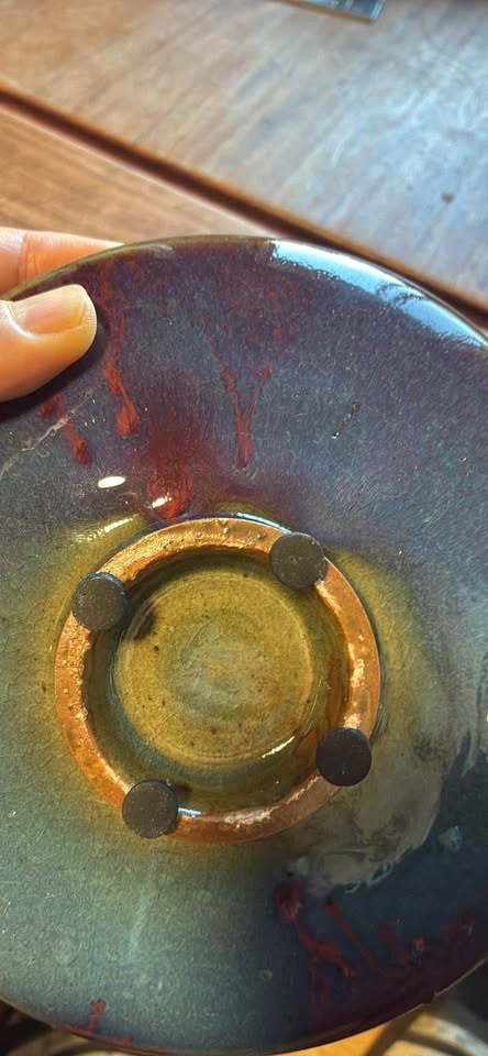 Beautiful Jun ware plate for tea pot 钧窑壶承 - photo 2