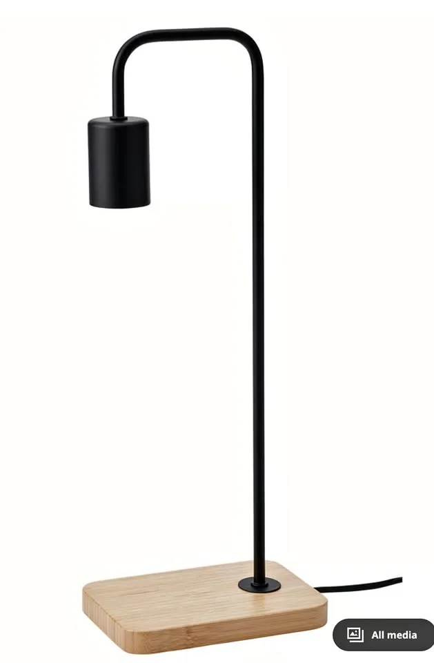 Vintage Brass Table Lamp with Marble Base thumbnail