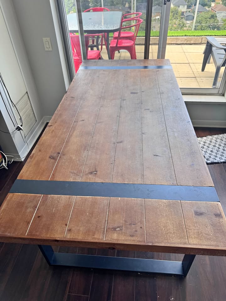 Industrial / Rustic Dining Table (Structube)
