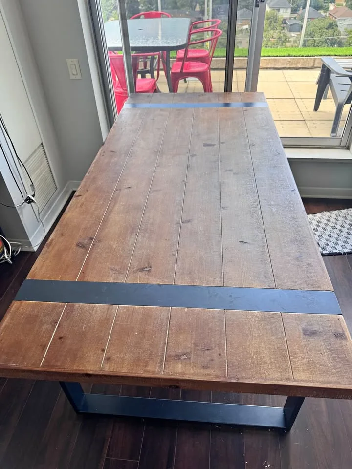 Industrial / Rustic Dining Table (Structube) thumbnail