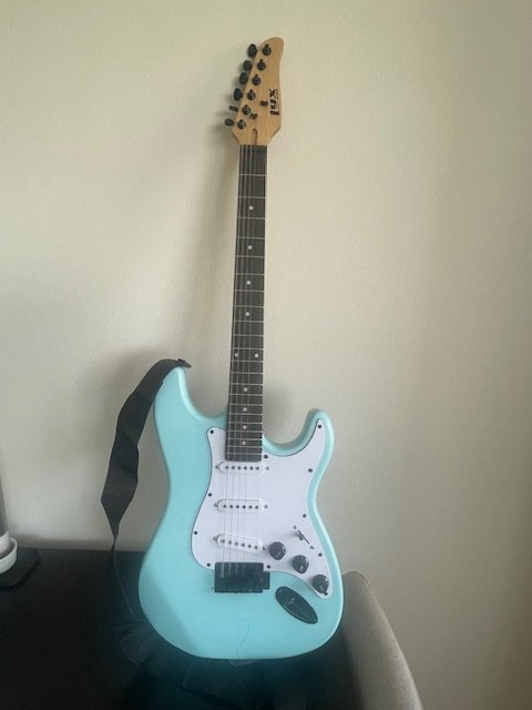 LyxPro Electric Guitar & Accessories - Retro Blue - photo 2