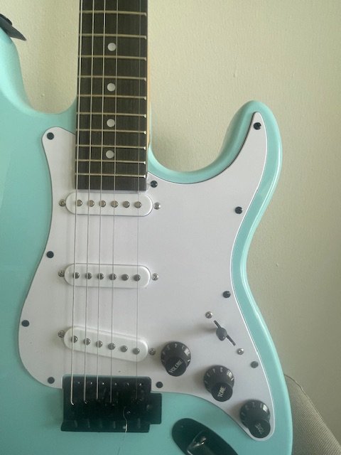 LyxPro Electric Guitar & Accessories - Retro Blue - photo 4