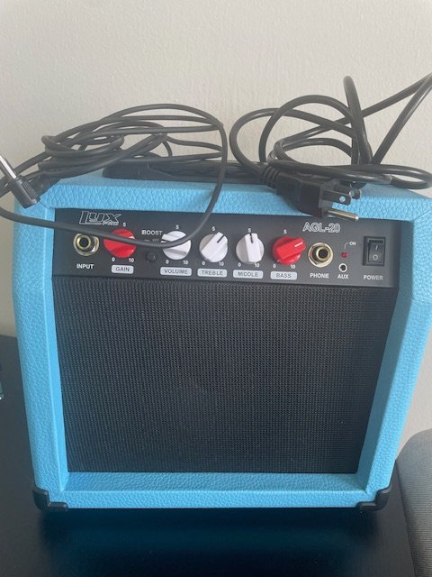 LyxPro Electric Guitar & Accessories - Retro Blue - photo 5