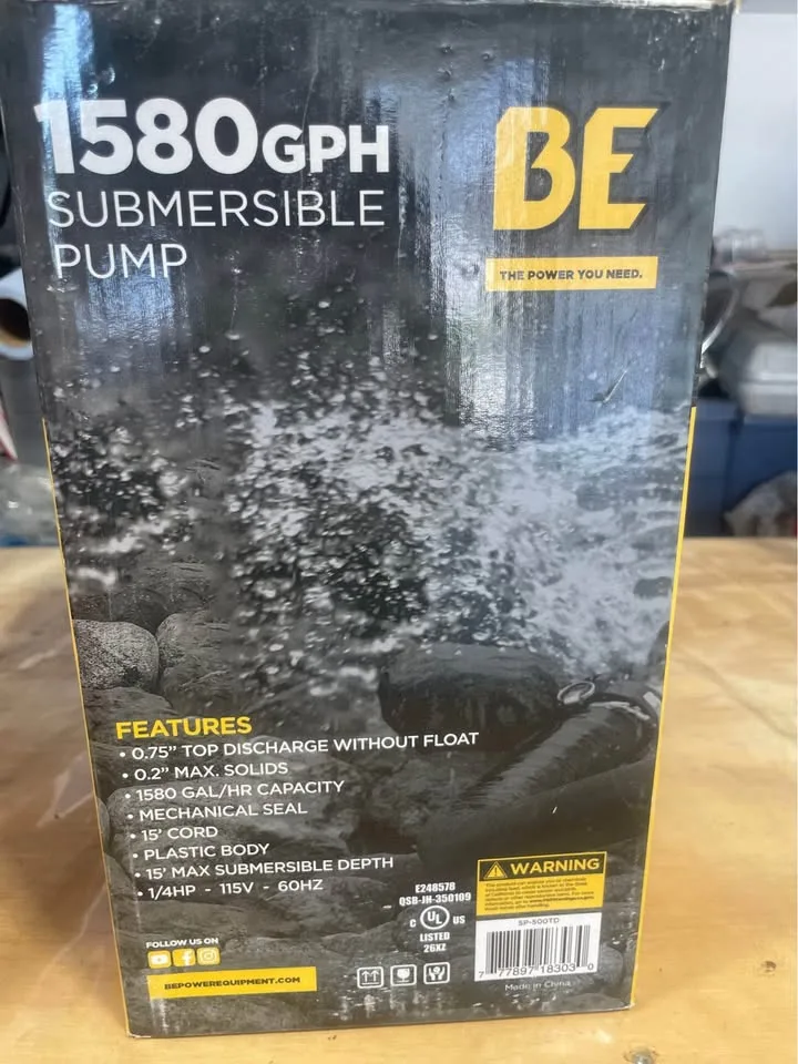 BE 1580 GPH Submersible Pump image indicator(3)