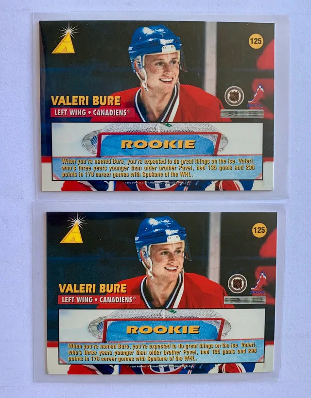 Valeri Bure Autograph and Rookie Cards NHL image indicator(4)