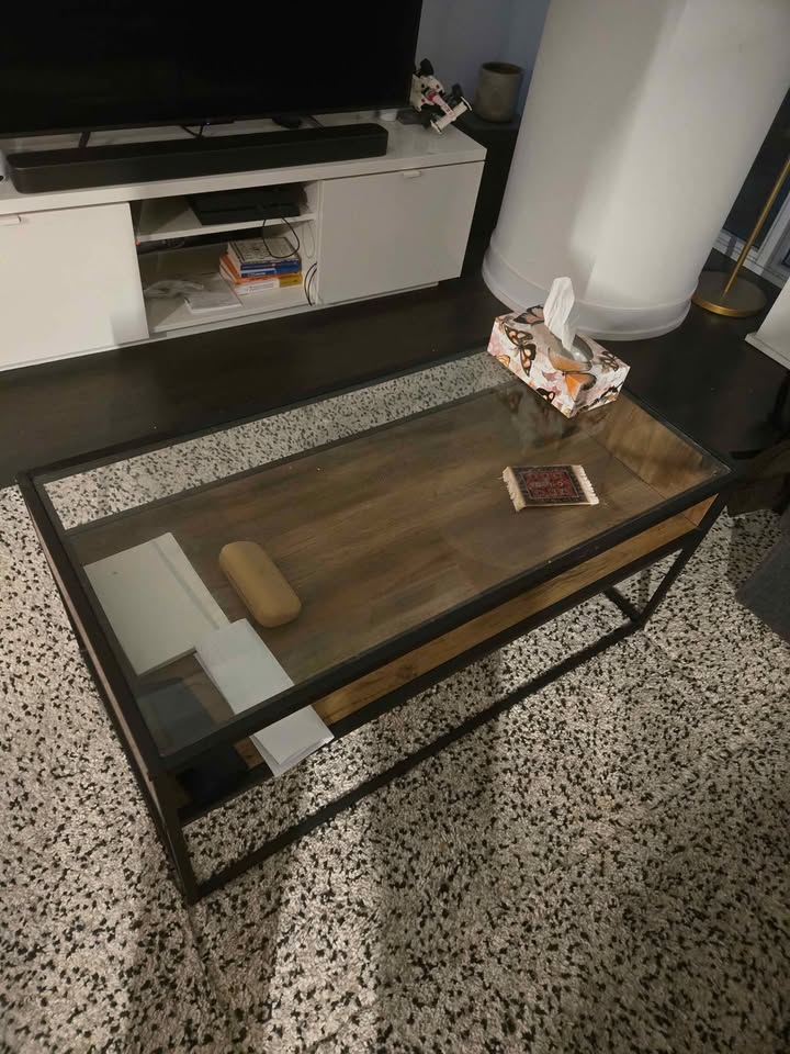 Glass cover coffee table - photo 2