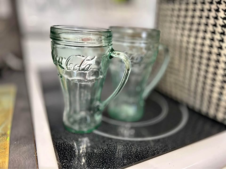 Coca Cola cups with handle