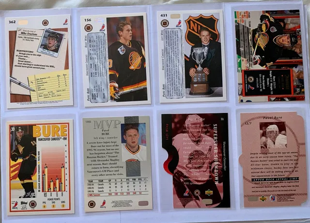 Pavel Bure Autographed Card + Rookie/Sub-set Cards image indicator(6)