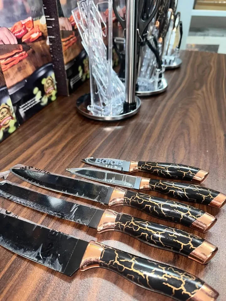 EREASTHQS Non-stick coated 9PCS knife set image indicator(3)