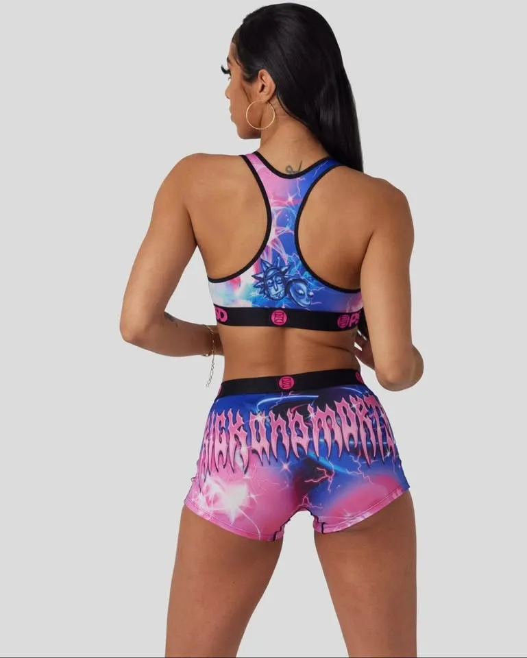 PSD Women’s Rick and Morty - Metal Logo Bra Size Large image indicator(5)