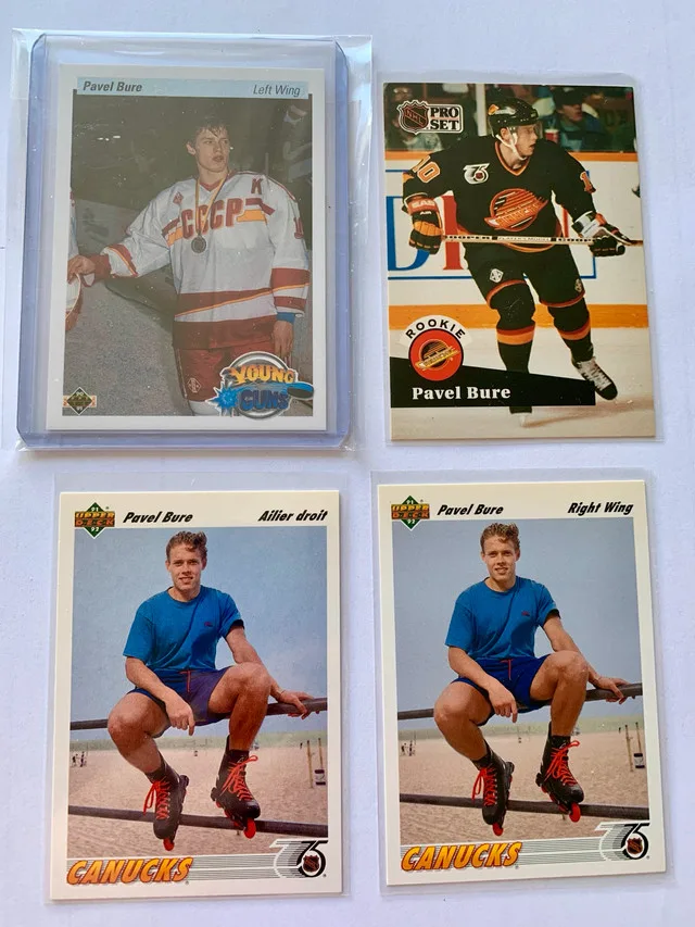 Pavel Bure Rookie Cards and Assortment of Other Cards thumbnail