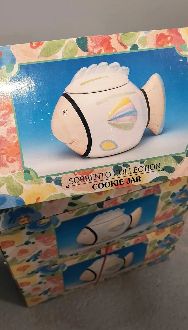 Sorrento Collection Vintage Fish Cookie Jars (Ceramic) X3 image indicator(3)