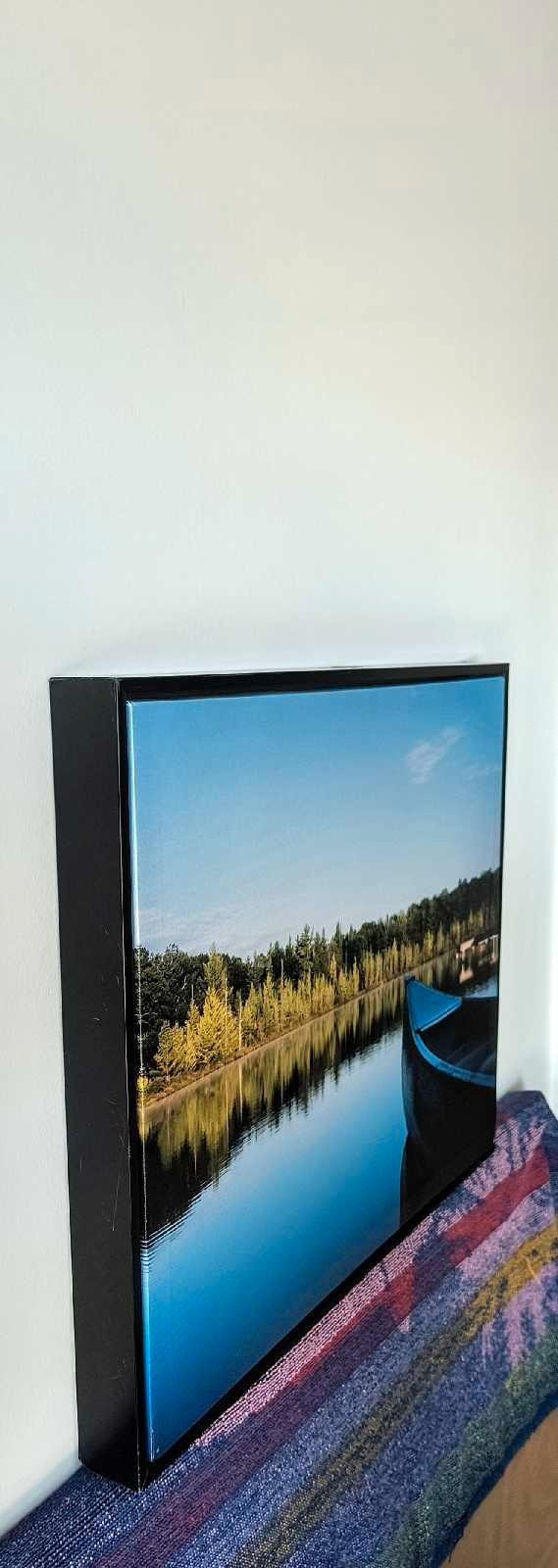 Cottage~Lake~Boat~Trees Wall Hanging - photo 3