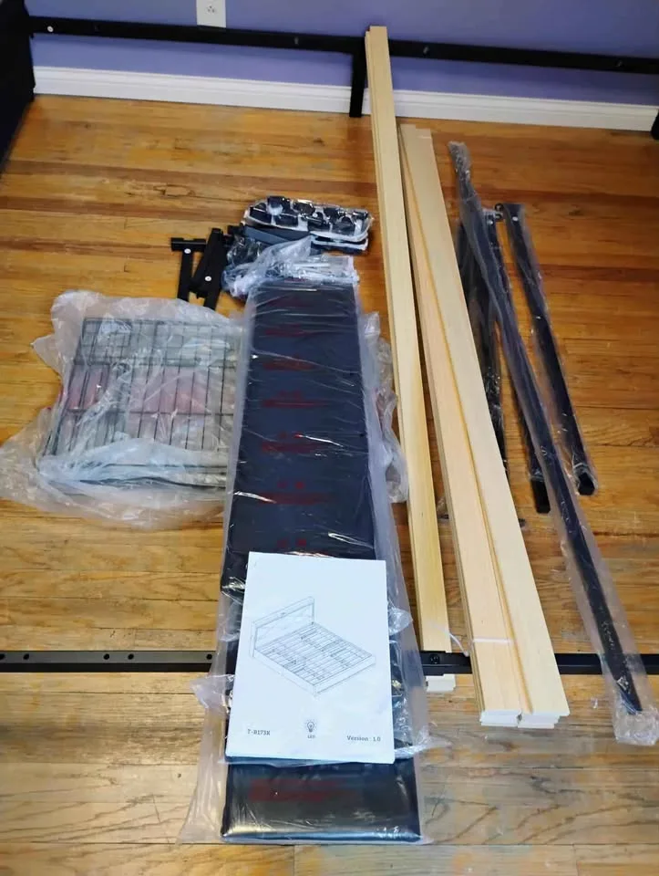 ADORNEVE king size bed frame, with LED lights New -CASH ONLY- image indicator(2)