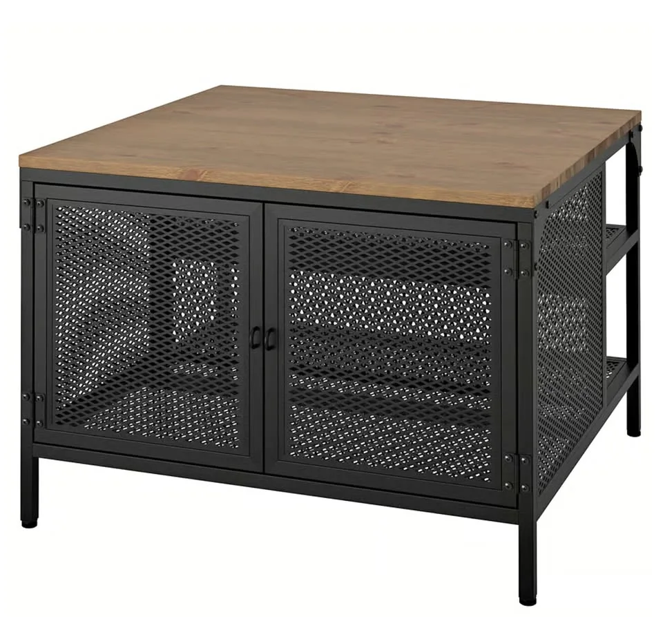 Industrial Center Table with storage thumbnail
