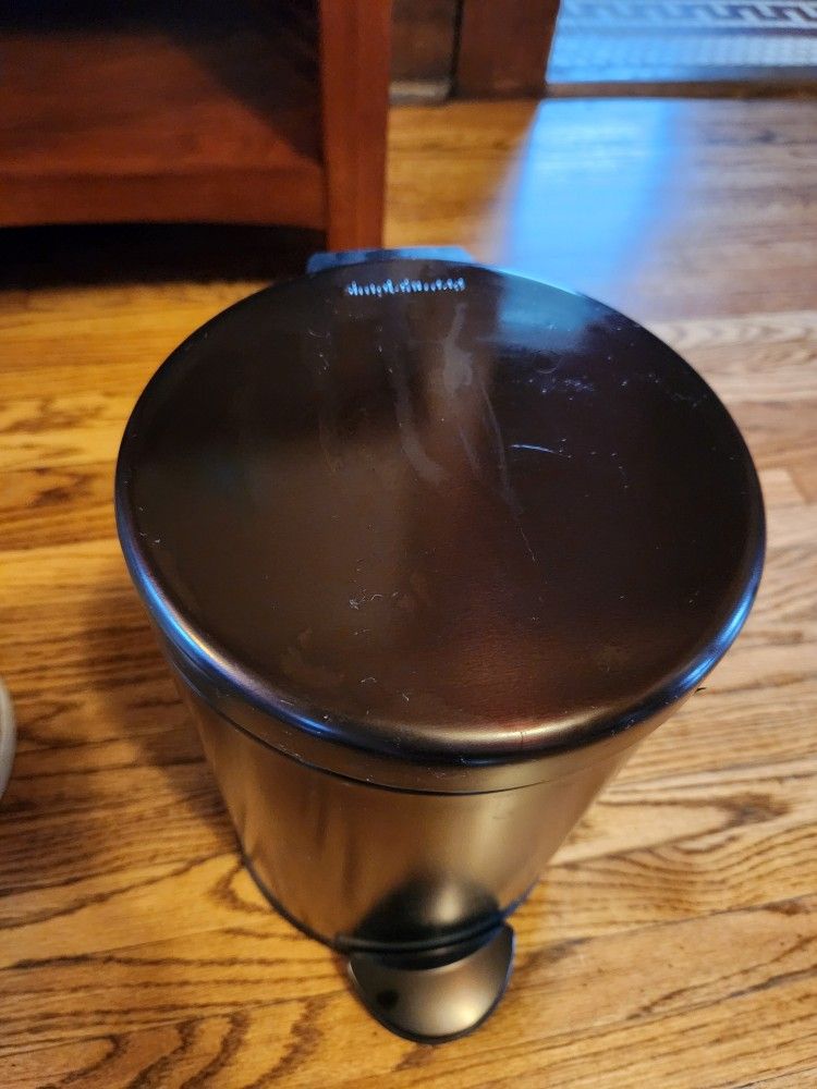SimpleHuman 4.5L Round Step Trash Can Bronze - photo 2