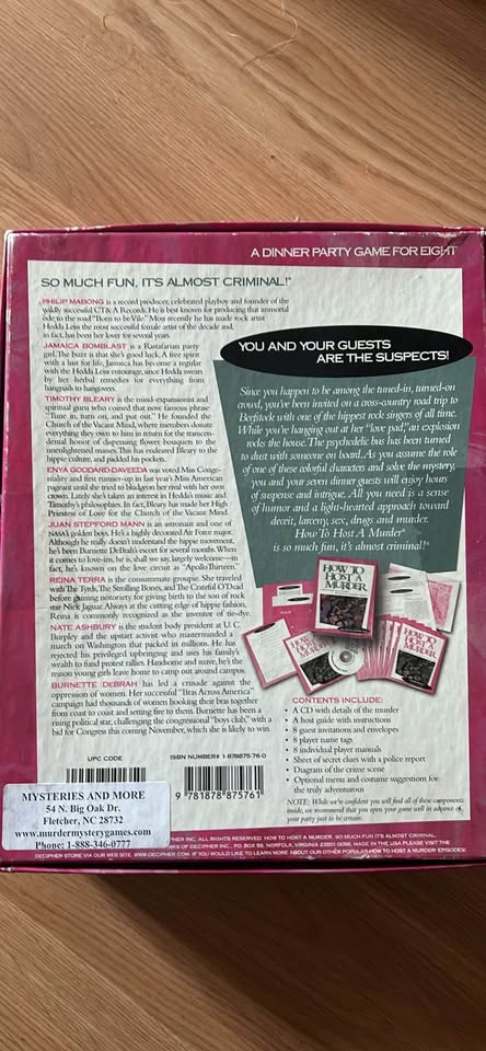 How to Host A Murder Game - photo 2
