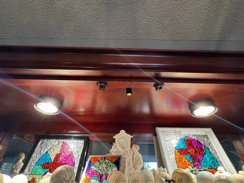 Elegant Solid Wood Display Cabinet with Lighting image indicator(5)