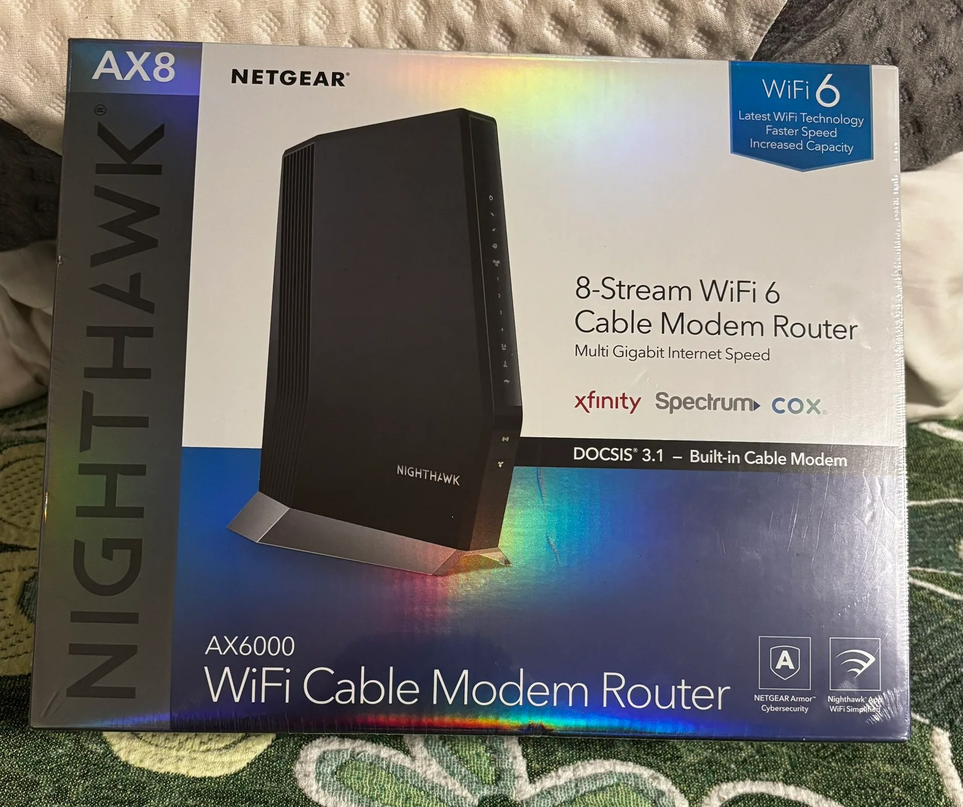 NETGEAR AX8 WiFi Cable Modem Router AX6000 BRAND NEW!! thumbnail
