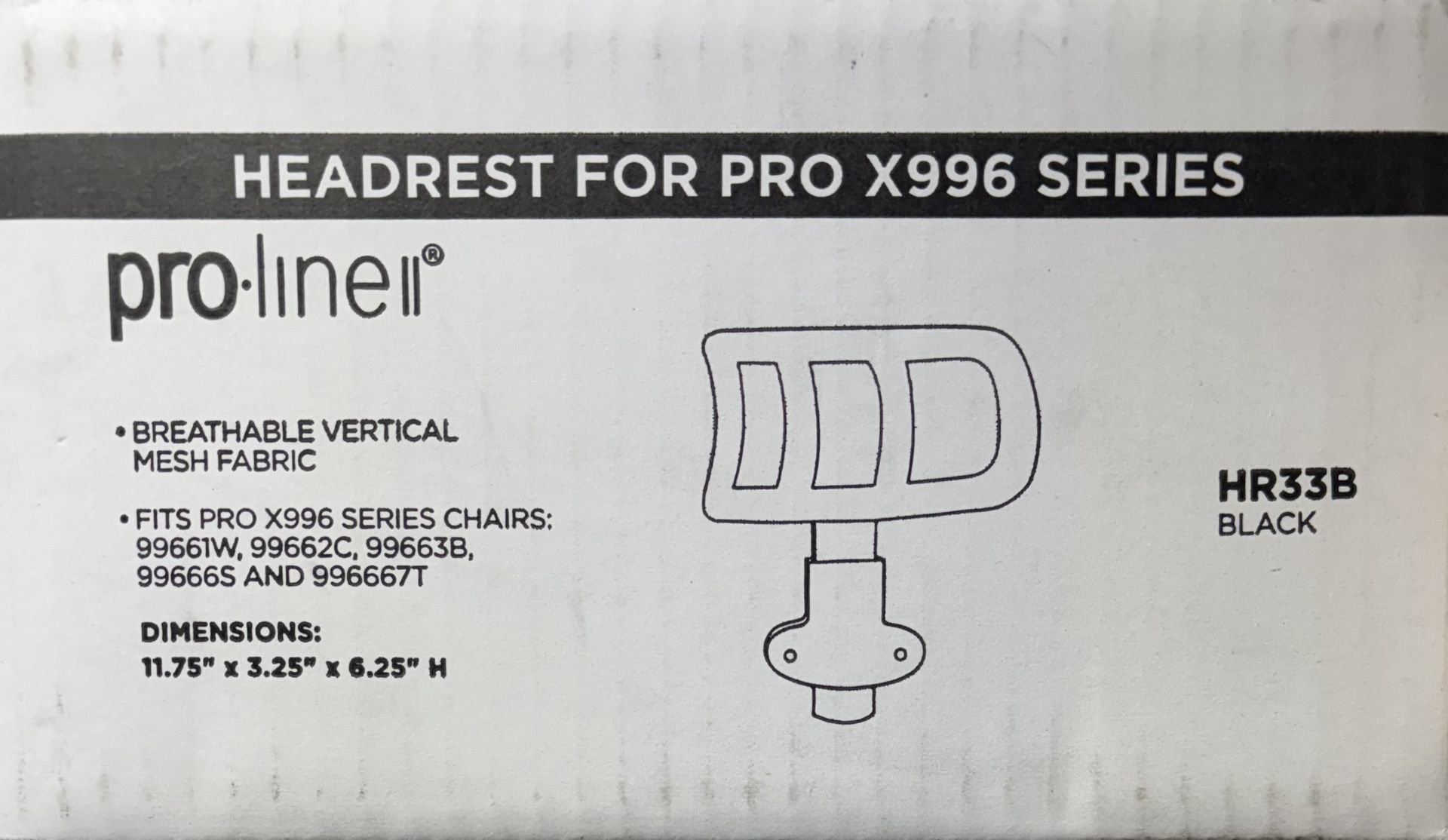 HEADREST FOR PRO X996 SERIES