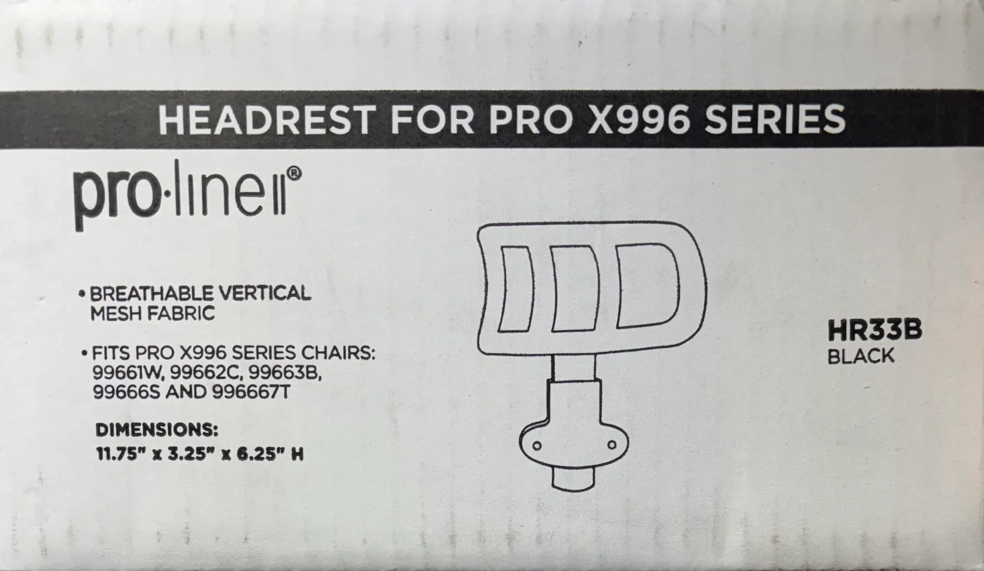 HEADREST FOR PRO X996 SERIES thumbnail
