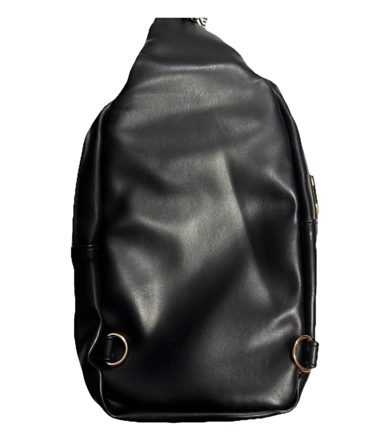 Chest Bag Sling Crossbody Black Guitar Strap Zip Pockets New - photo 5