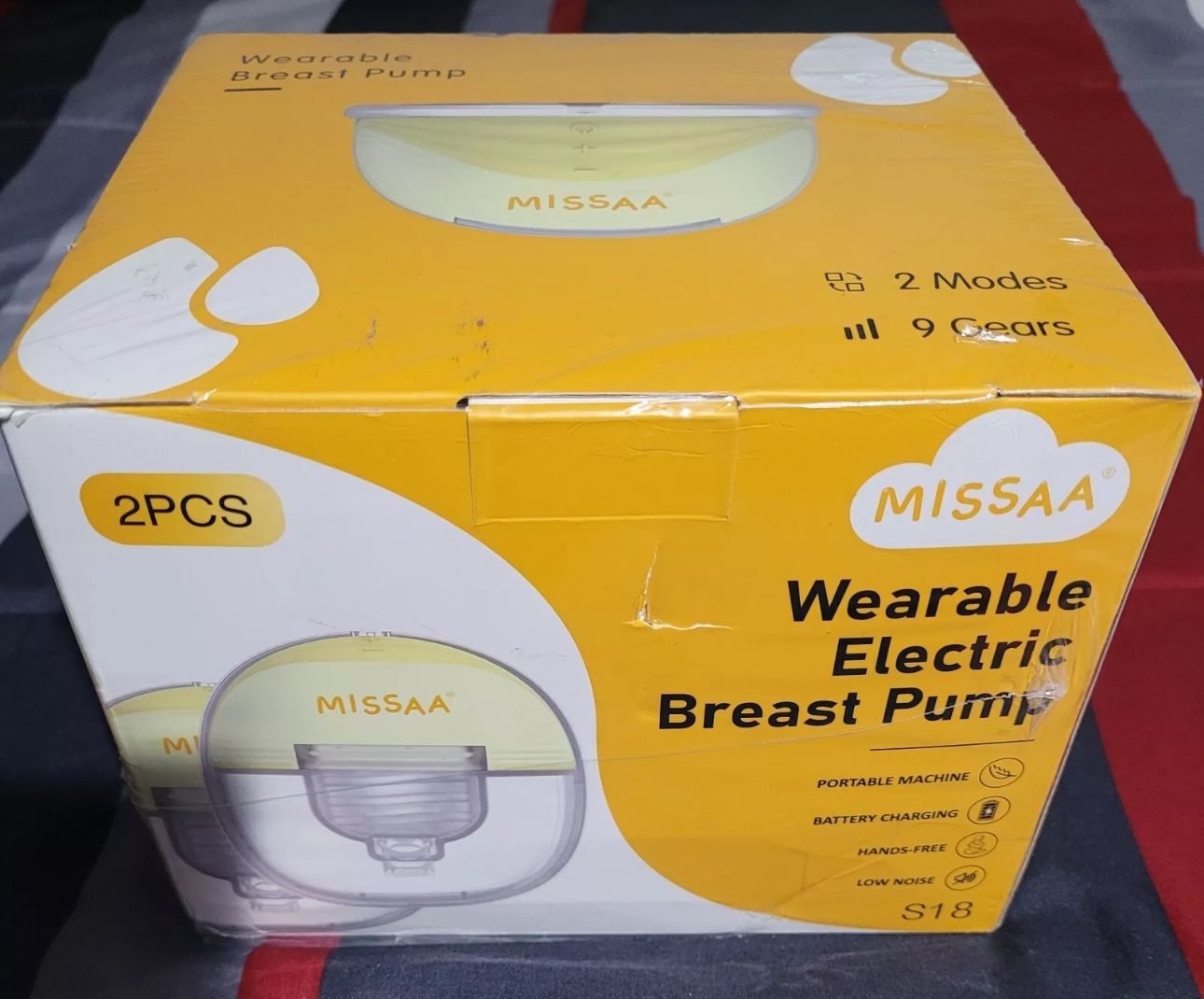 Wearable Electric Breast Pump, 2 Modes, 9 Gears