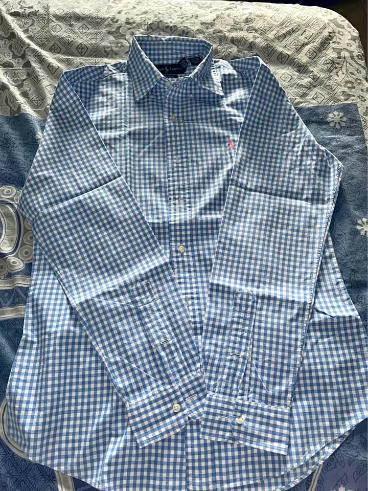Ralph Lauren Custom Fit Gingham Shirt - Size S thumbnail