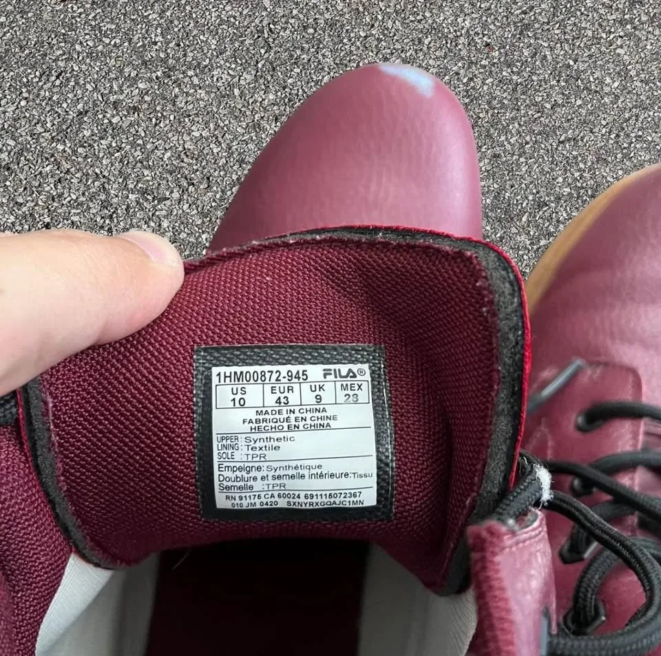 Mens Fila Edgewater 12 PB in Tawny Port Size US 10 image indicator(5)