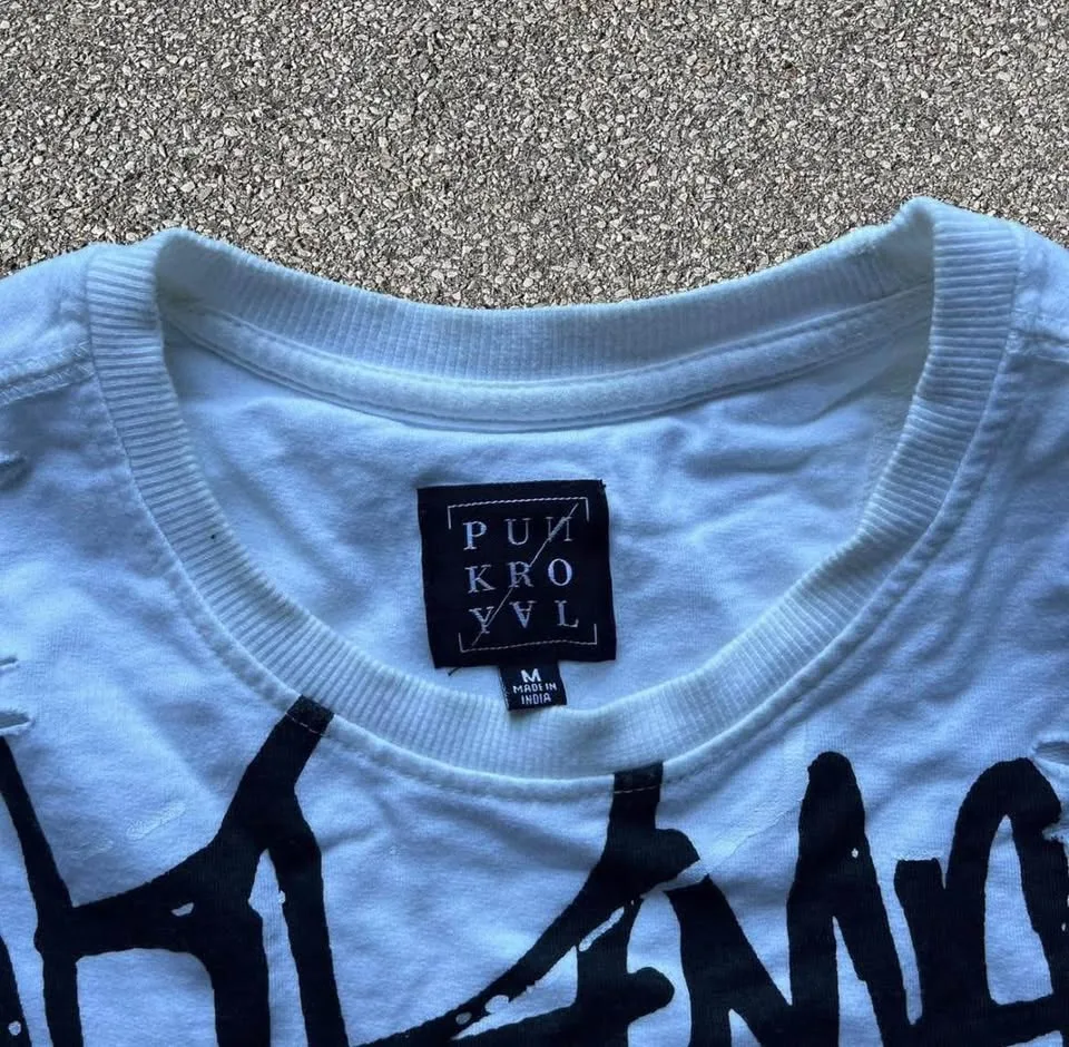 PUNK ROYAL Distressed Sweatshirt / Y2K Alt Grunge image indicator(2)