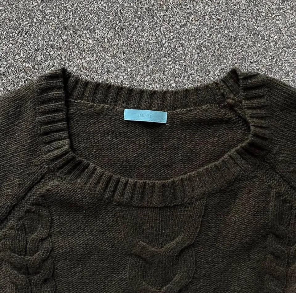 Jake*s Collection Knitted sweater with cable pattern image indicator(2)