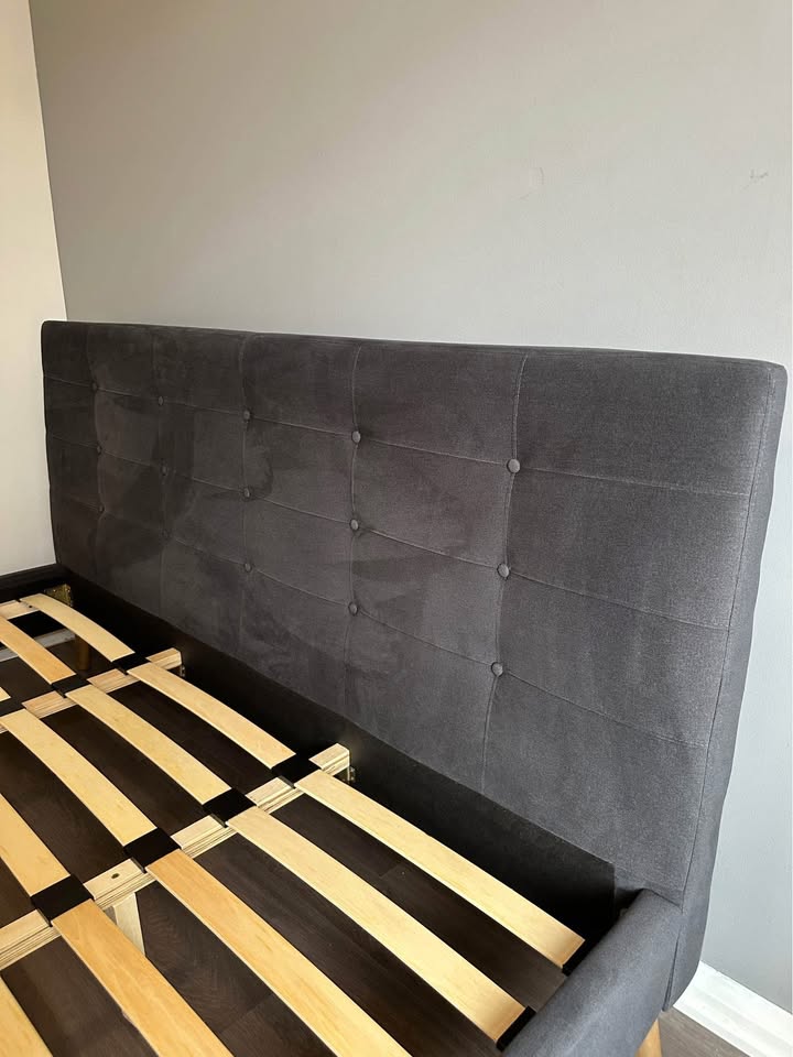 🛏️ Structube CARME King Bed (Dark Grey) - FRAME ONLY - photo 2