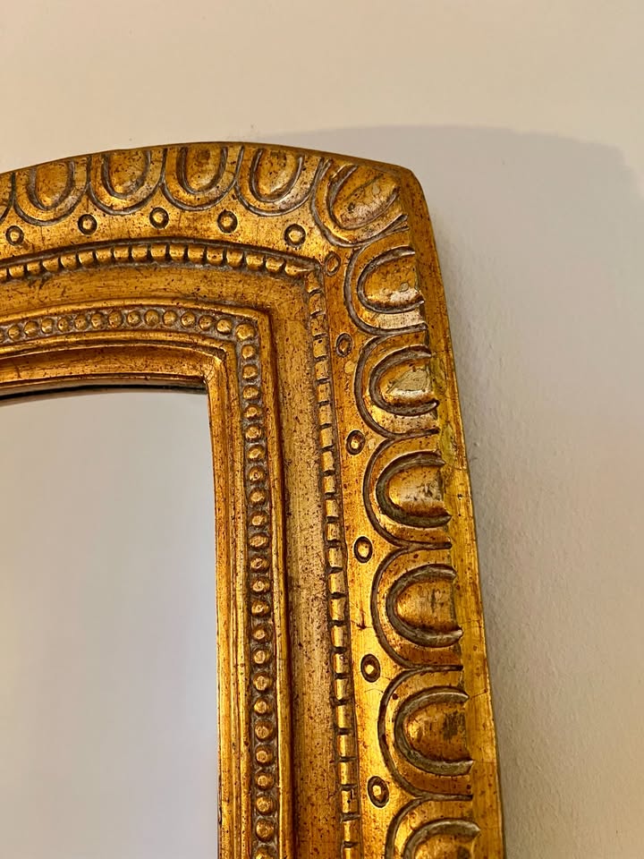 Vintage Gold Wavy Oversized Frame Mirror – 82” x 34” - photo 2