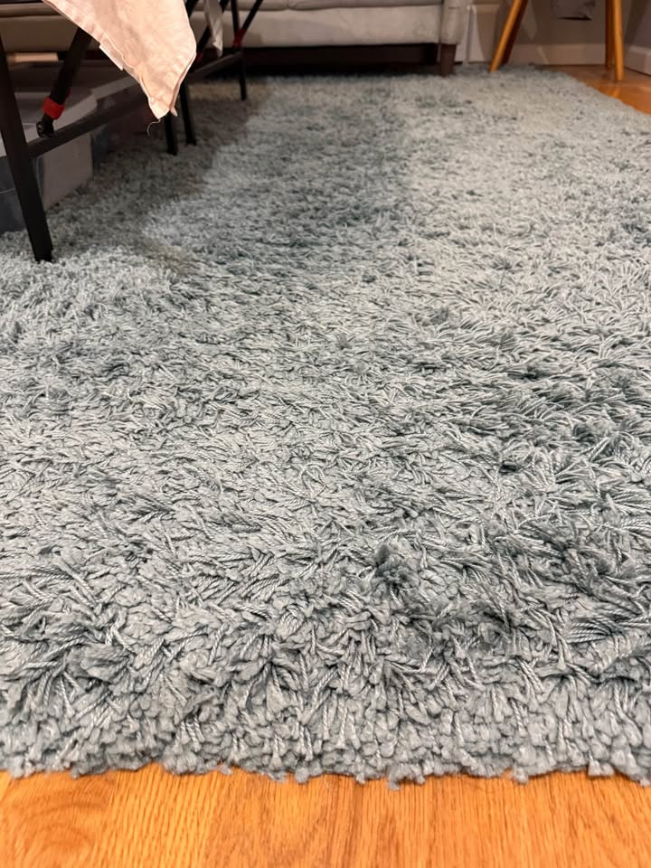 Plush blue rug (7'10" x 10'2") - photo 2