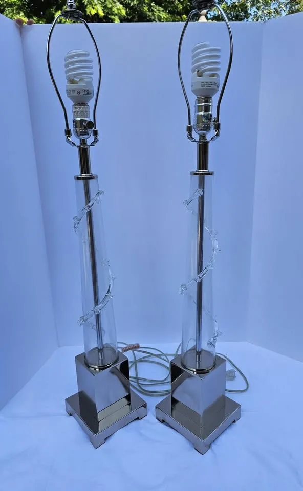 Uttermost Vetro Glass Table Lamp Set image indicator(6)