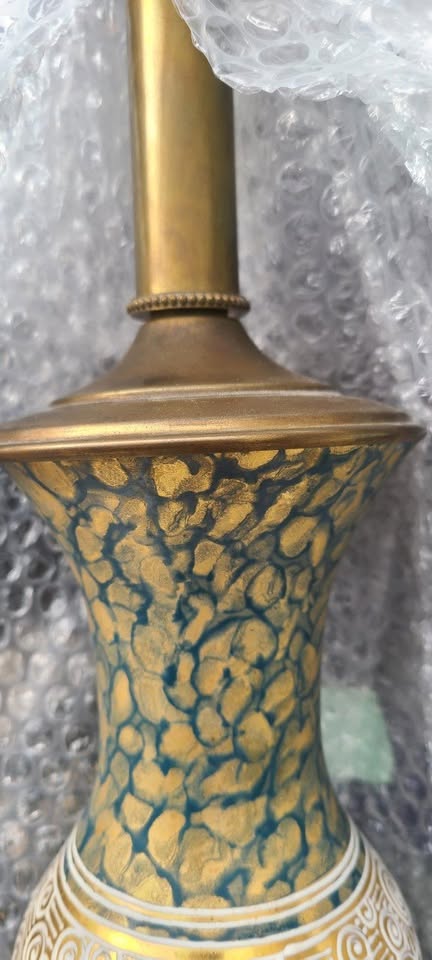 Vase Shaped Metal Cloisonne Lamp - photo 4