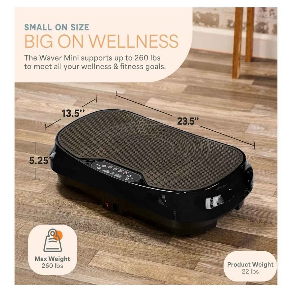 LifePro Waver Mini Vibration Plate Exercise Machine - photo 3